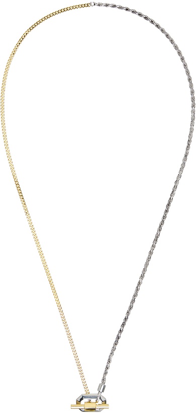 Photo: Bottega Veneta Gold & Silver Chain Necklace