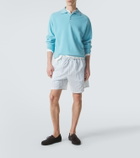Umit Benan Julian silk and cotton Bermuda shorts