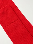 Falke - No 2 Ribbed Cashmere-Blend Socks - Red