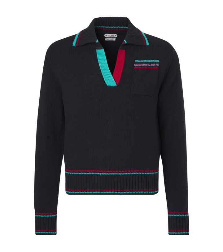 Photo: JW Anderson Cotton, cashmere, and wool polo sweater