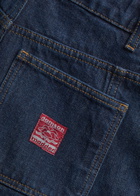 Damson Madder Wylie Turn-up Wide-leg Jeans Dark Blue