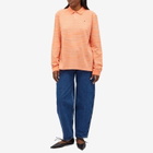 Saks Potts Women's Serena Stripe Polo in Melon Stripe