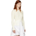 3.1 Phillip Lim White Ribbed Woven Combo Cardigan