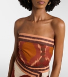 Johanna Ortiz Printed cotton wrap dress