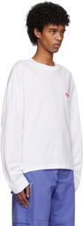 Marni White Logo Patch Long Sleeve T-shirt