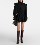 Wardrobe.NYC Circle wool miniskirt