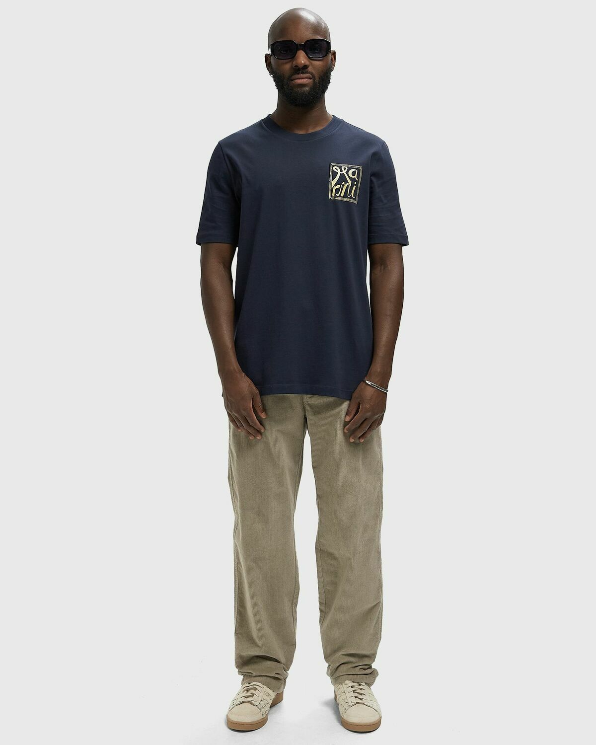 Marni T-SHIRT Blue Mens Shortsleefe
