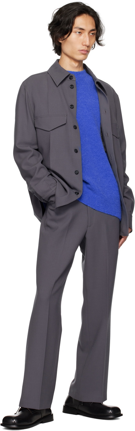 Róhe Gray Cropped Trousers
