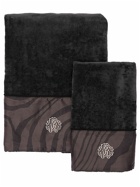 ROBERTO CAVALLI Set Of 2 Macrozebrage Towels