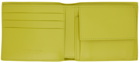 Bottega Veneta Yellow Intrecciato Bifold Coin Pouch Wallet