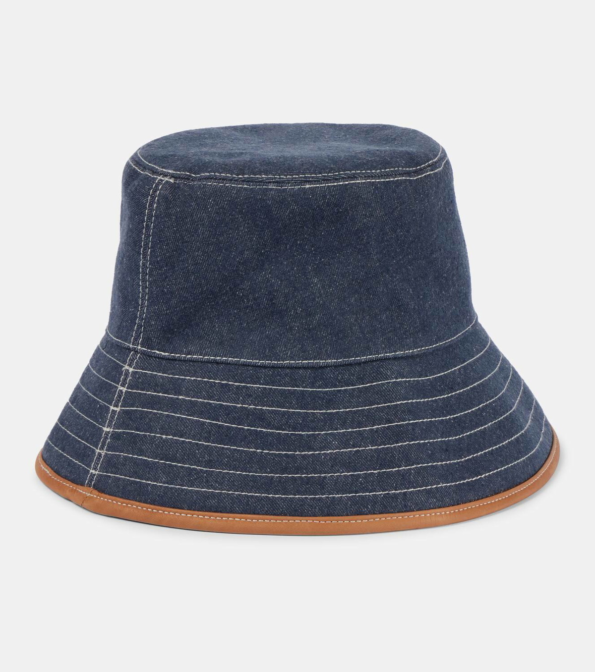 Loro Piana Dark Blue Wool Casual Denim Fisherman\'s Hat Circumference Loro Piana - Blue Baseball Cap | Mitchell Stores main image 2