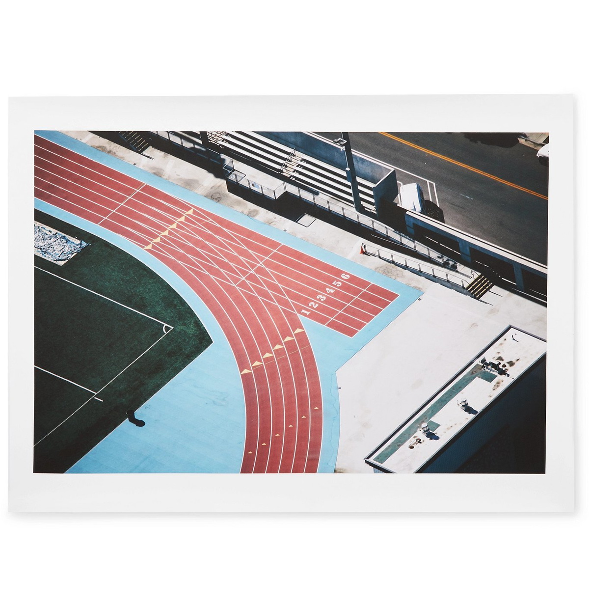 Pieces - Karl Hab Track Print, 18 x 24"" - Multi