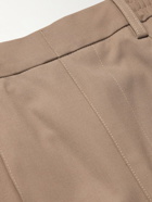 AMI PARIS - Straight-Leg Recycled Gabardine Trousers - Brown