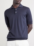 Lardini - Cotton Polo Shirt - Blue