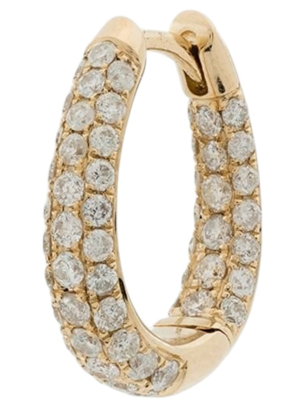 Photo: Jacquie Aiche 18K Yellow Gold Inside Out Single Hoop Earring