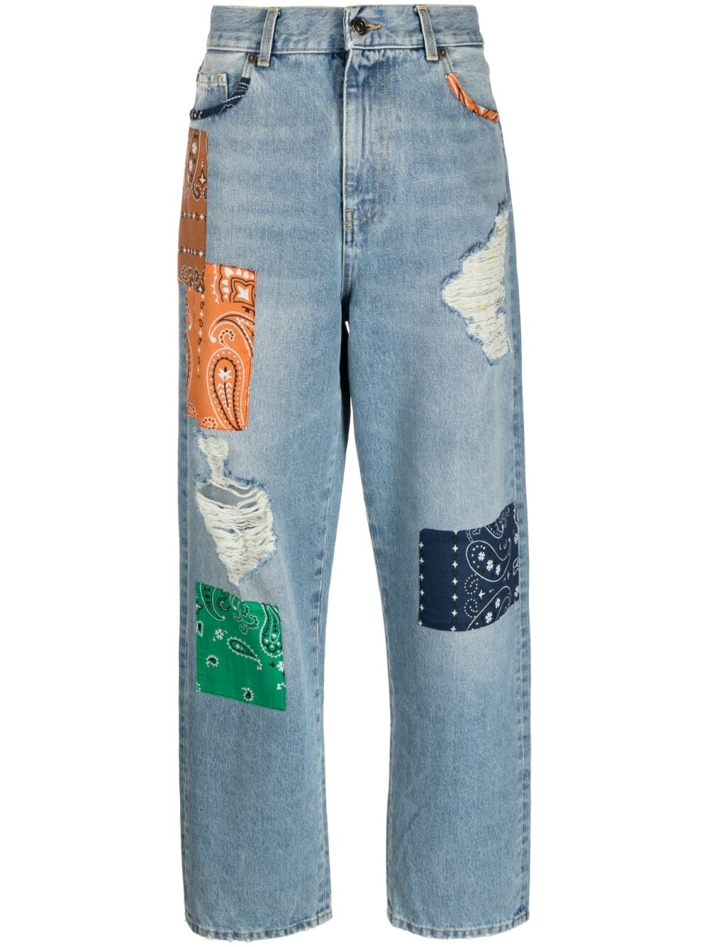 ALANUI - Patchwork Denim Jeans