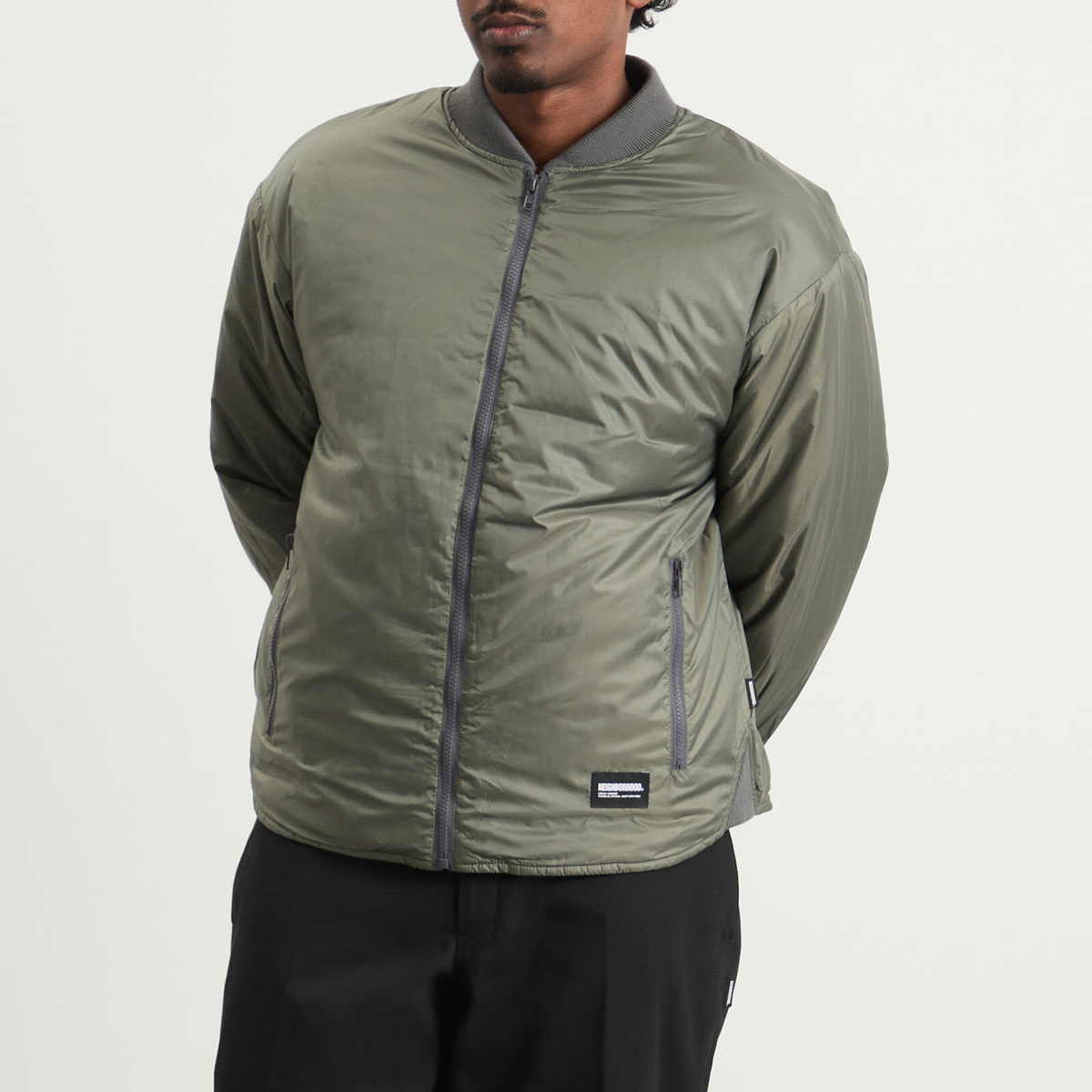Neighborhood Men's Reversible Padded Jacket in Gray Neighborhood