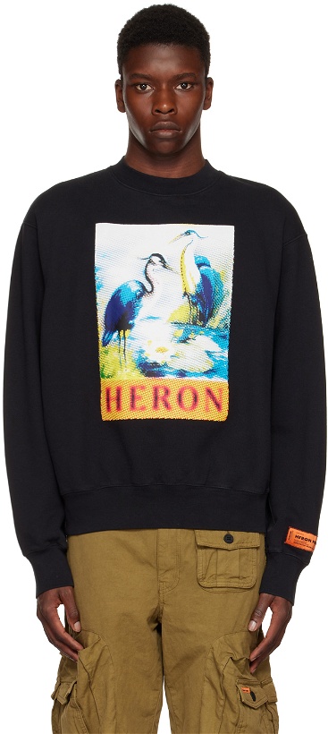 Photo: Heron Preston Black Halftone Sweatshirt