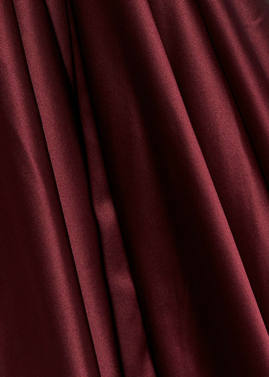 Esse Studios Illi Silk Maxi Skirt Burgundy