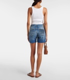 AG Jeans Ex-Boyfriend high-rise denim shorts