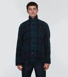 Sacai Pinstriped reversible wool jacket