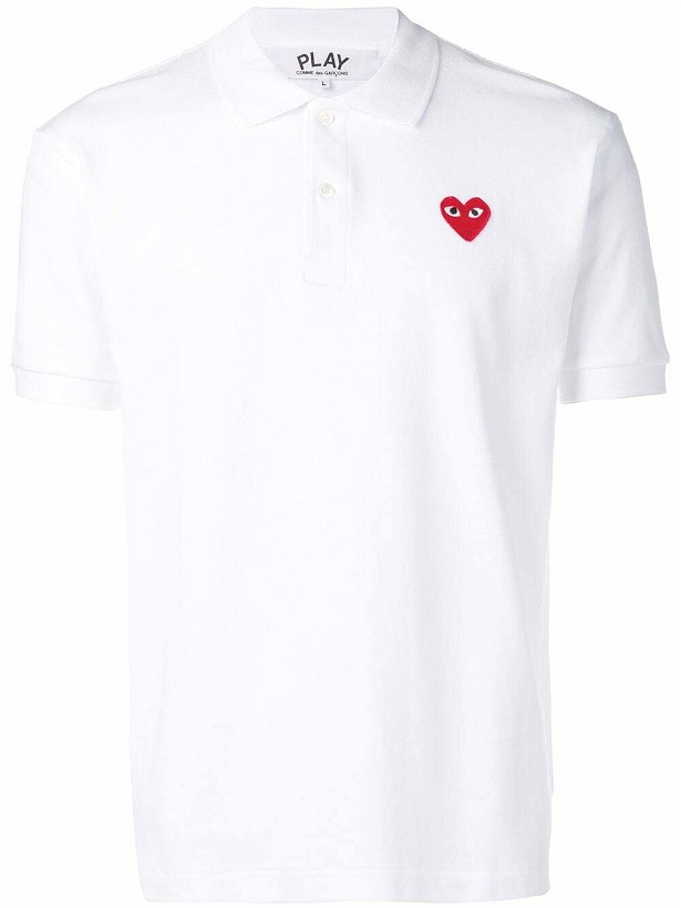 Photo: COMME DES GARCONS PLAY - Logo Cotton Polo Shirt