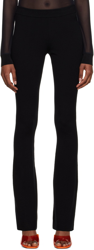 Photo: Heron Preston Black Flared Leggings
