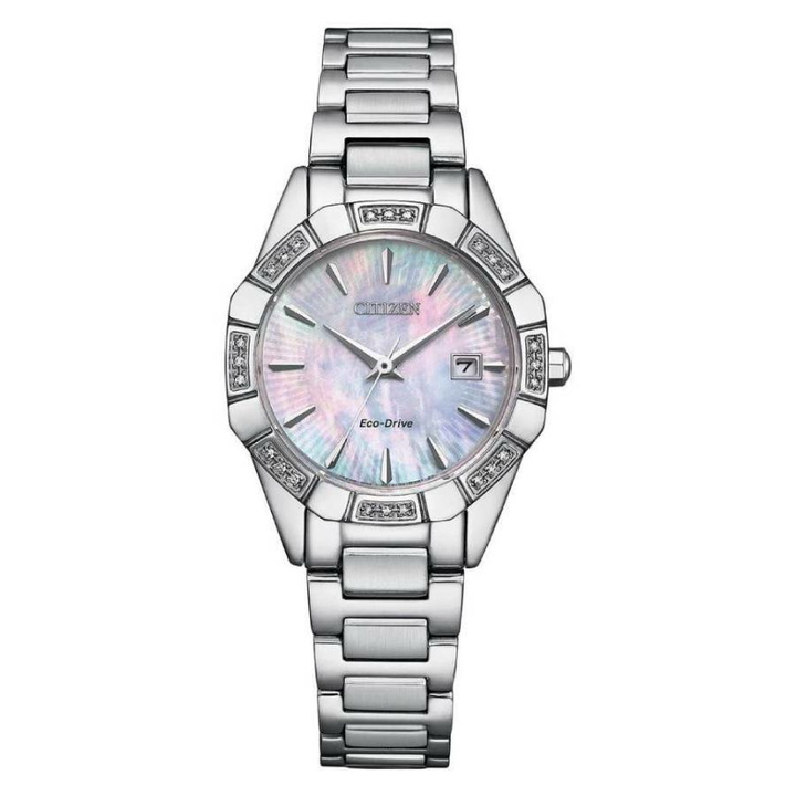 Photo: Citizen Eco-Drive Diamond Mother of Pearl Dial Ladies Watch EW2650-51D