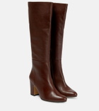 Souliers Martinez Yucatan leather knee-high boots