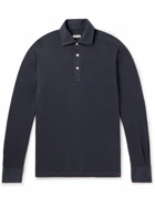 Kiton - Cotton-Piqué Polo Shirt - Black