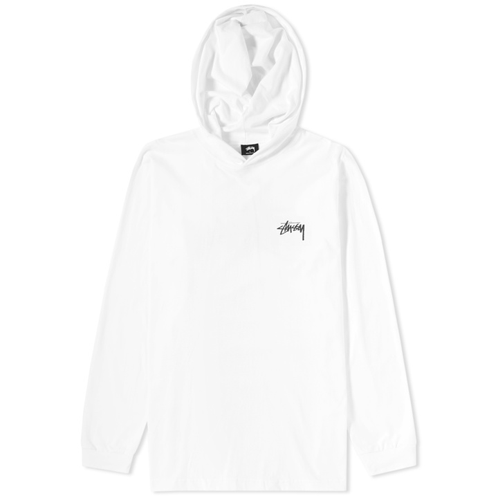 Photo: Stussy Long Sleeve Original Stock Hooded Tee