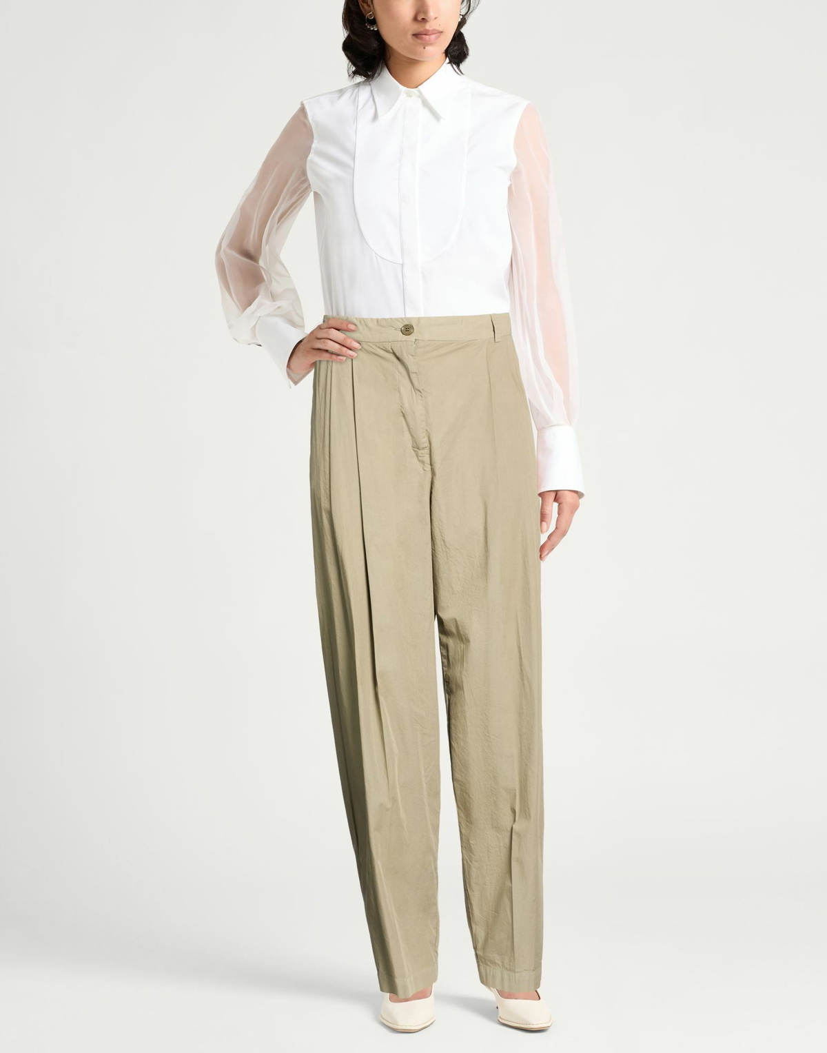 Jucca Womens Pants in Sage green