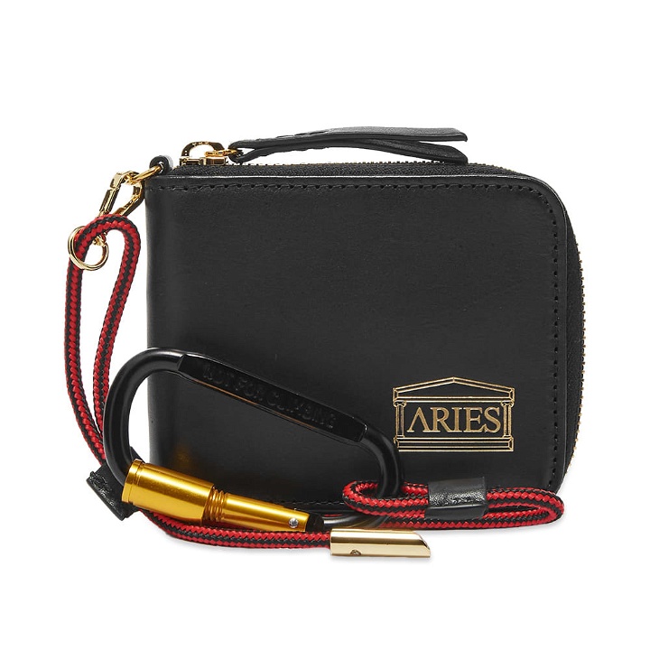Photo: Aries Men's Leather Wallet in Black