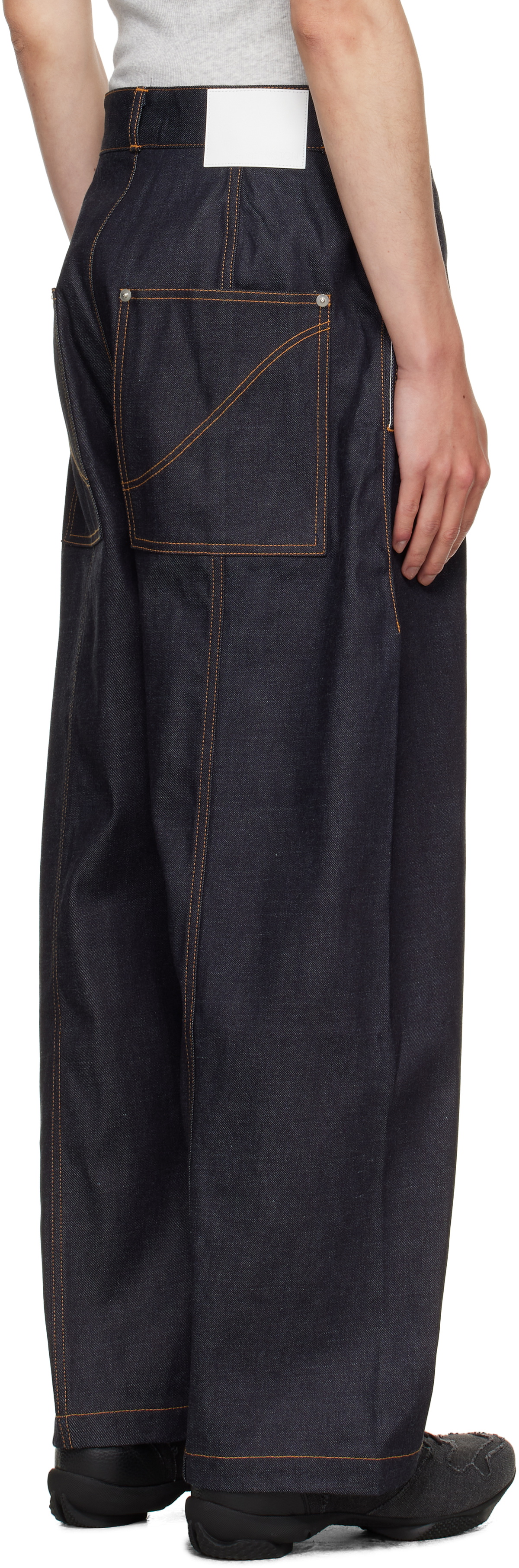 SAGE NATION Navy Welt Jeans
