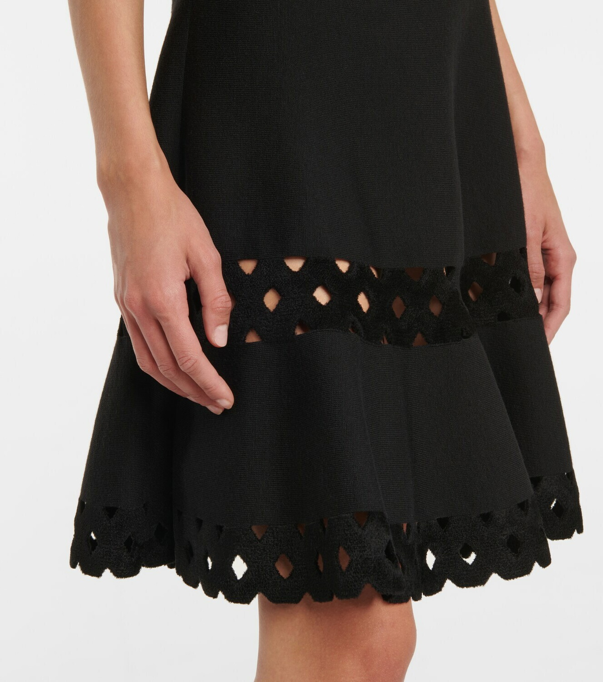 Alaa Vienne cutout wool-blend minidress ALAA