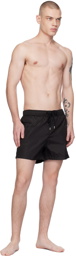 Moncler Black Patch Swim Shorts