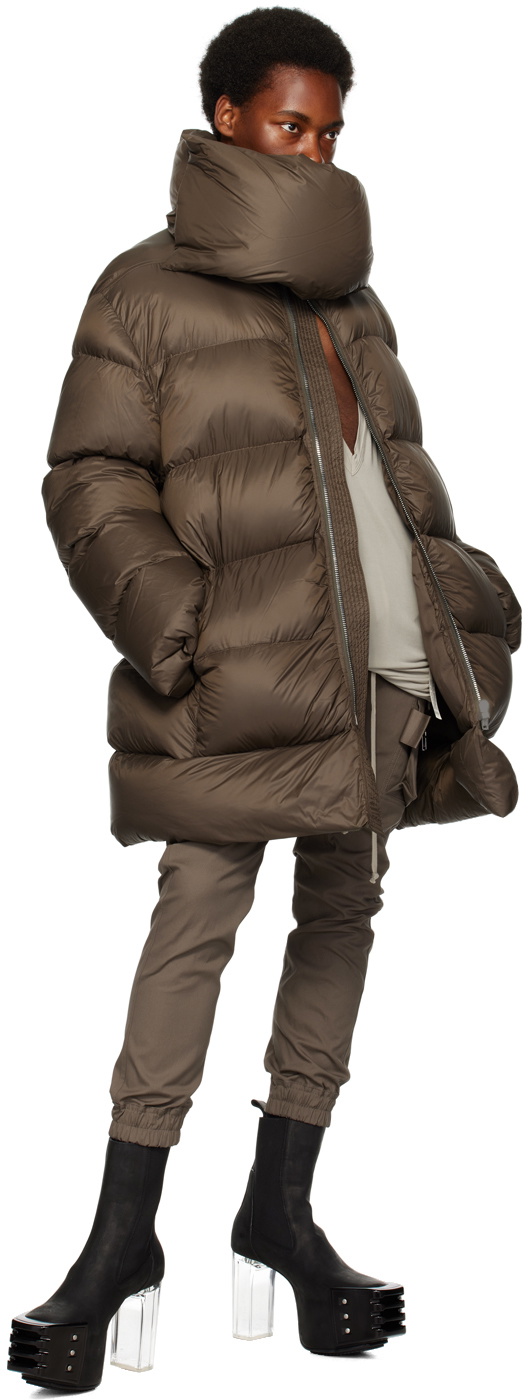 Rick Owens Brown Mountain Down Jacket Rick Owens