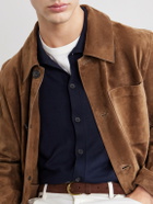 Caruso - Silk and Cotton-Blend Cardigan - Blue