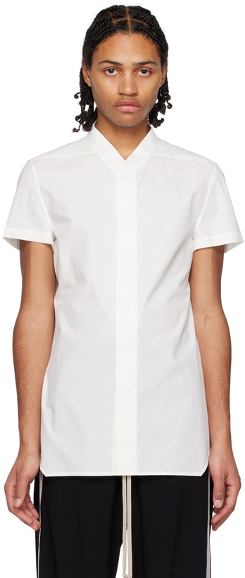 Photo: Rick Owens White Golf Shirt