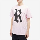 Raf Simons Men's Oversized R T-Shirt in Light Pink