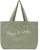 Museum of Peace & Quiet Khaki Wordmark Tote