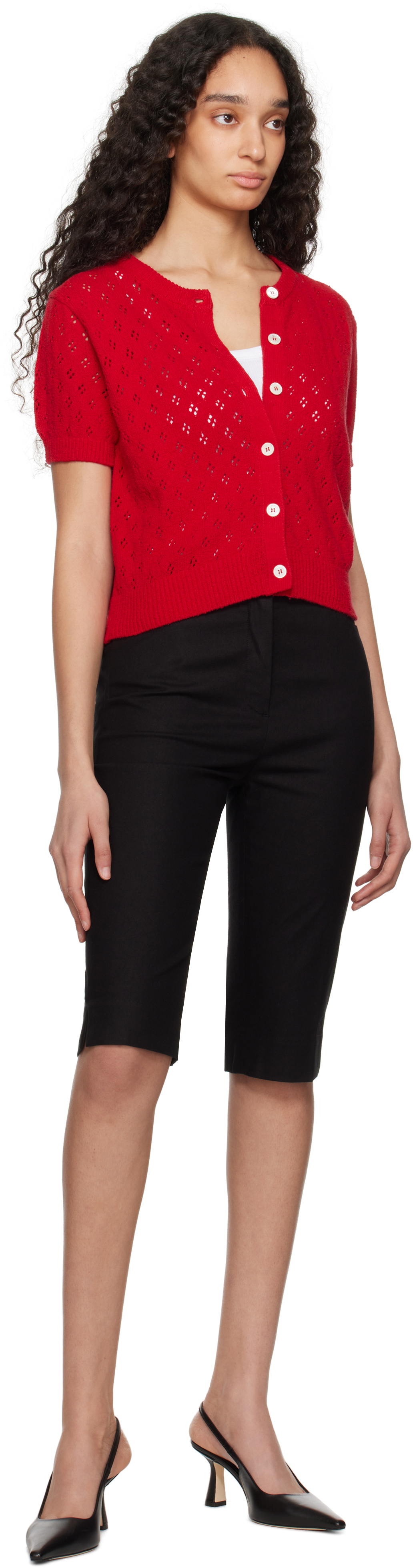 Dunst Black Slim Bermuda Shorts