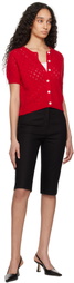 Dunst Black Slim Bermuda Shorts