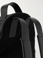 Fear of God - Logo-Appliquéd Leather-Trimmed Shell Backpack - Black
