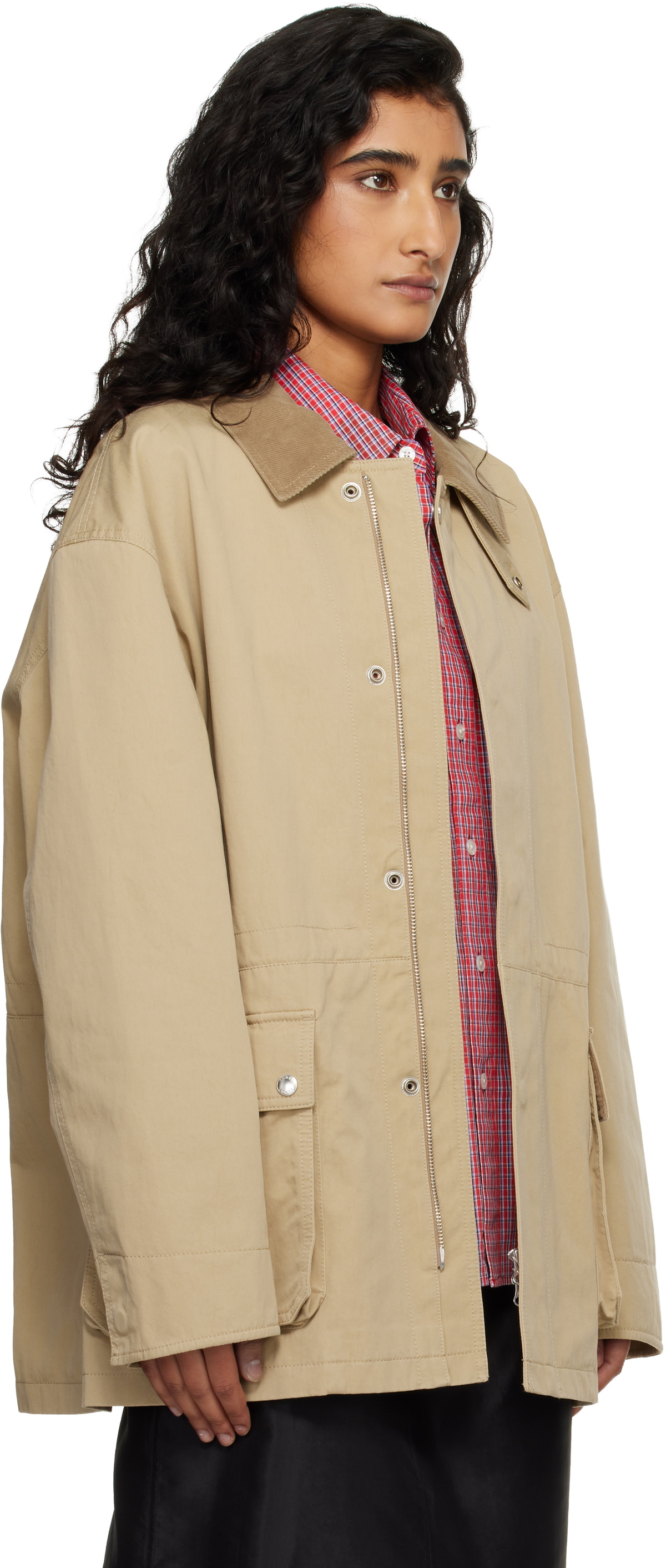 Dunst Beige Cotton Chore Jacket