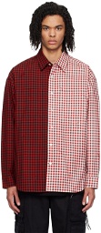 MASTERMIND WORLD Red Embroidered Shirt