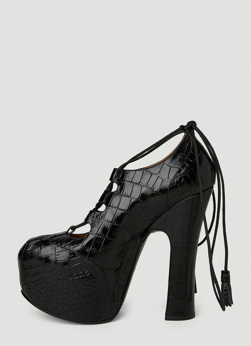 Elevated Ghillie Platform Heels in Black Vivienne Westwood