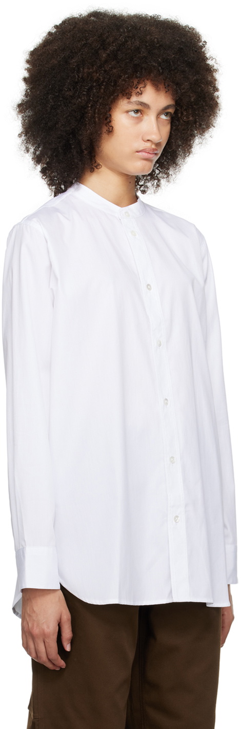 6397 White Band Collar Shirt