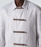Kiko Kostadinov Kyan striped cotton poplin shirt
