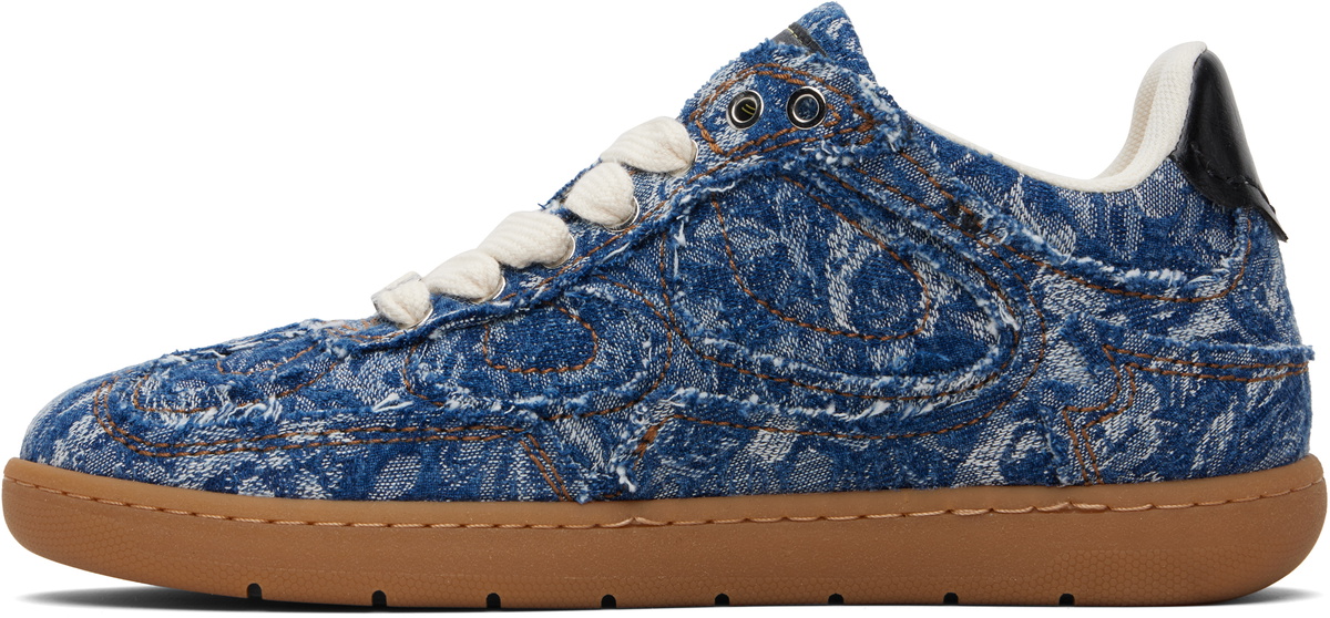 GANNI Blue Denim Tapestry Sneakers